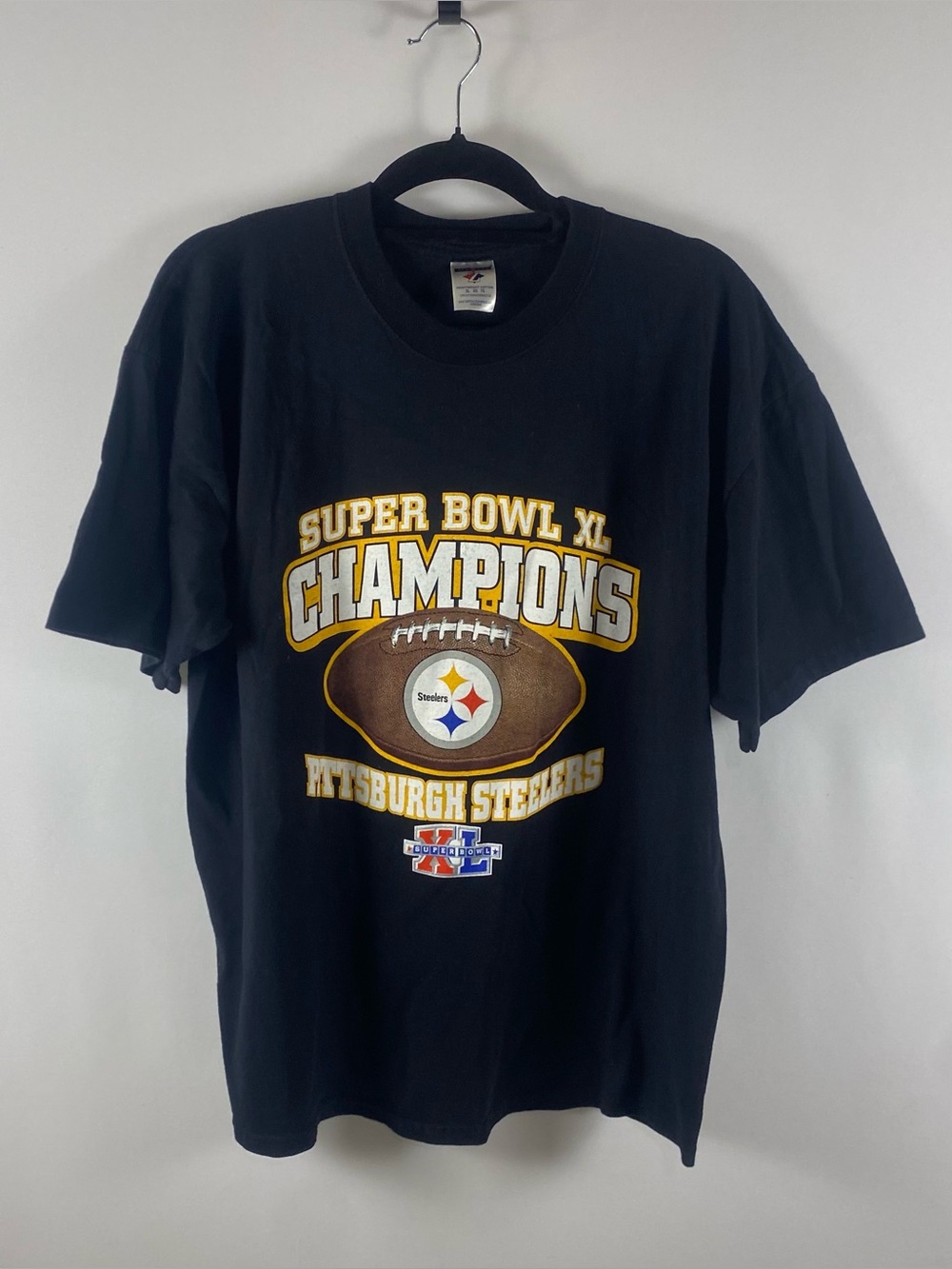 Vintage Y2k Pittsburgh Steelers Super Bowl Champions T Shirt Size XL
